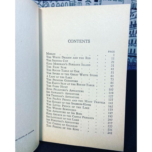 King Arthur and His Knights “Retold” Goldsmith Publishing Co, Vintage Undated HC - Picture 8 of 13